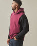 Men's Colorblock Midweight Pullover - Zinfandel Black